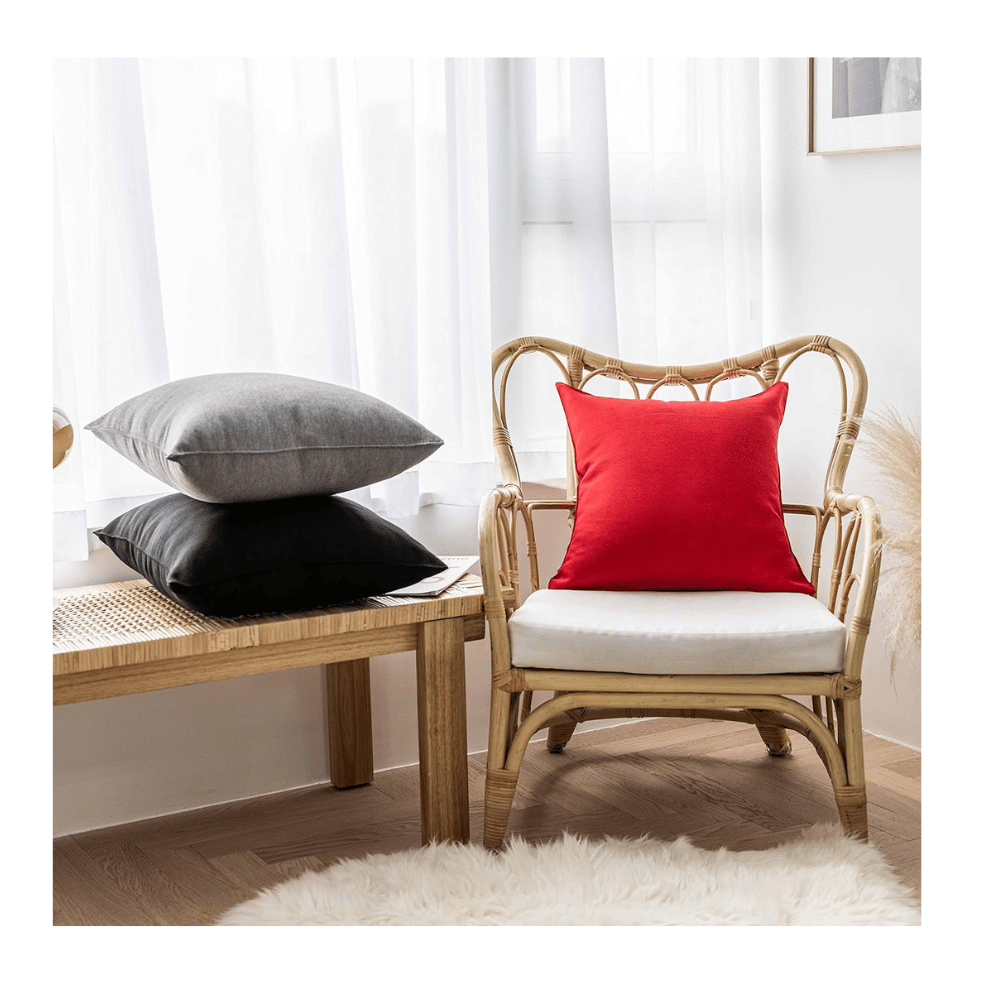 Outdoor decorative pillows in seasonal themes