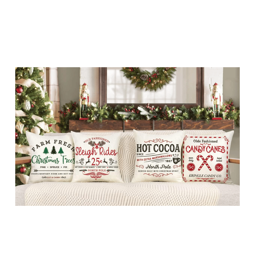 Christmas pillow decor