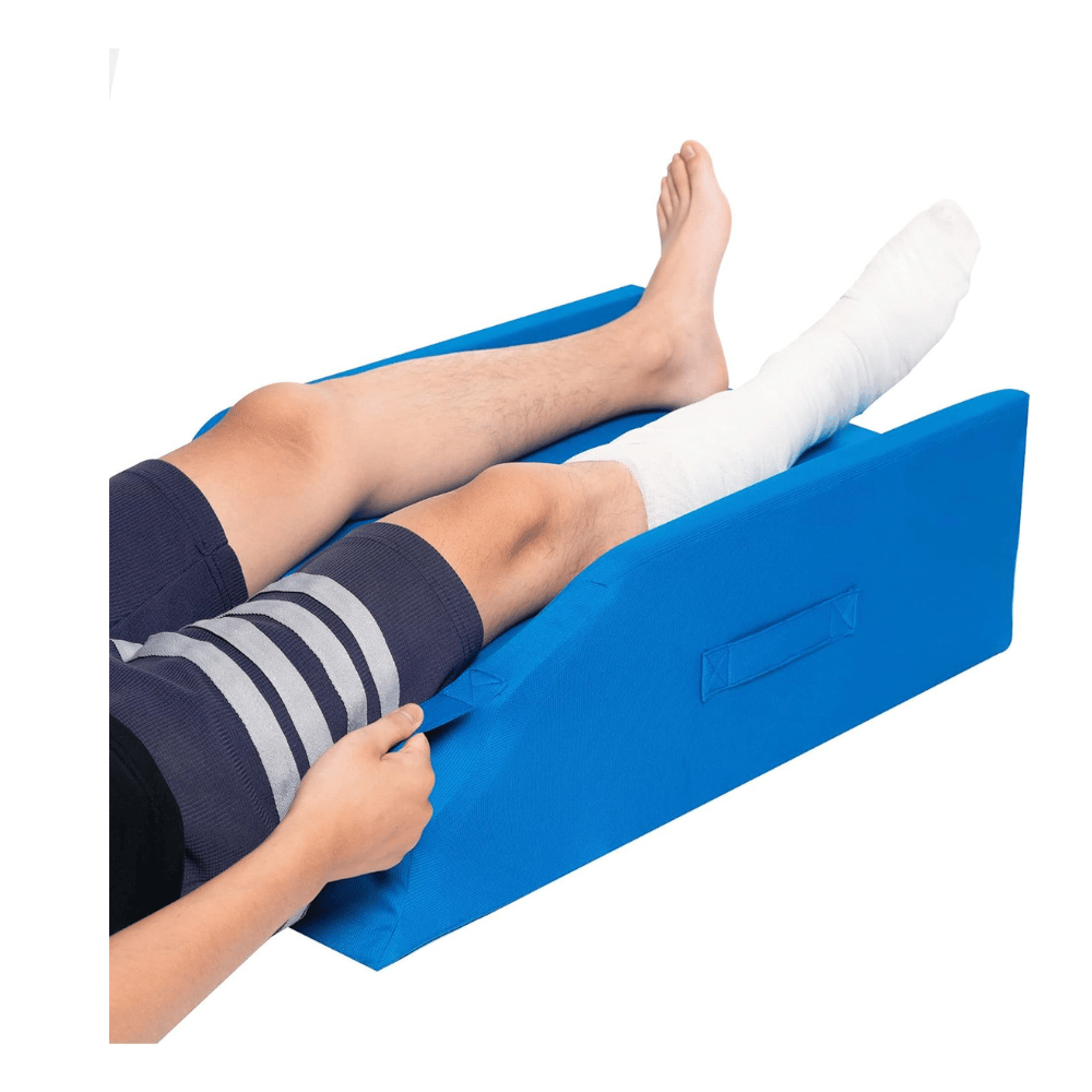 Leg elevation pillow for back pain