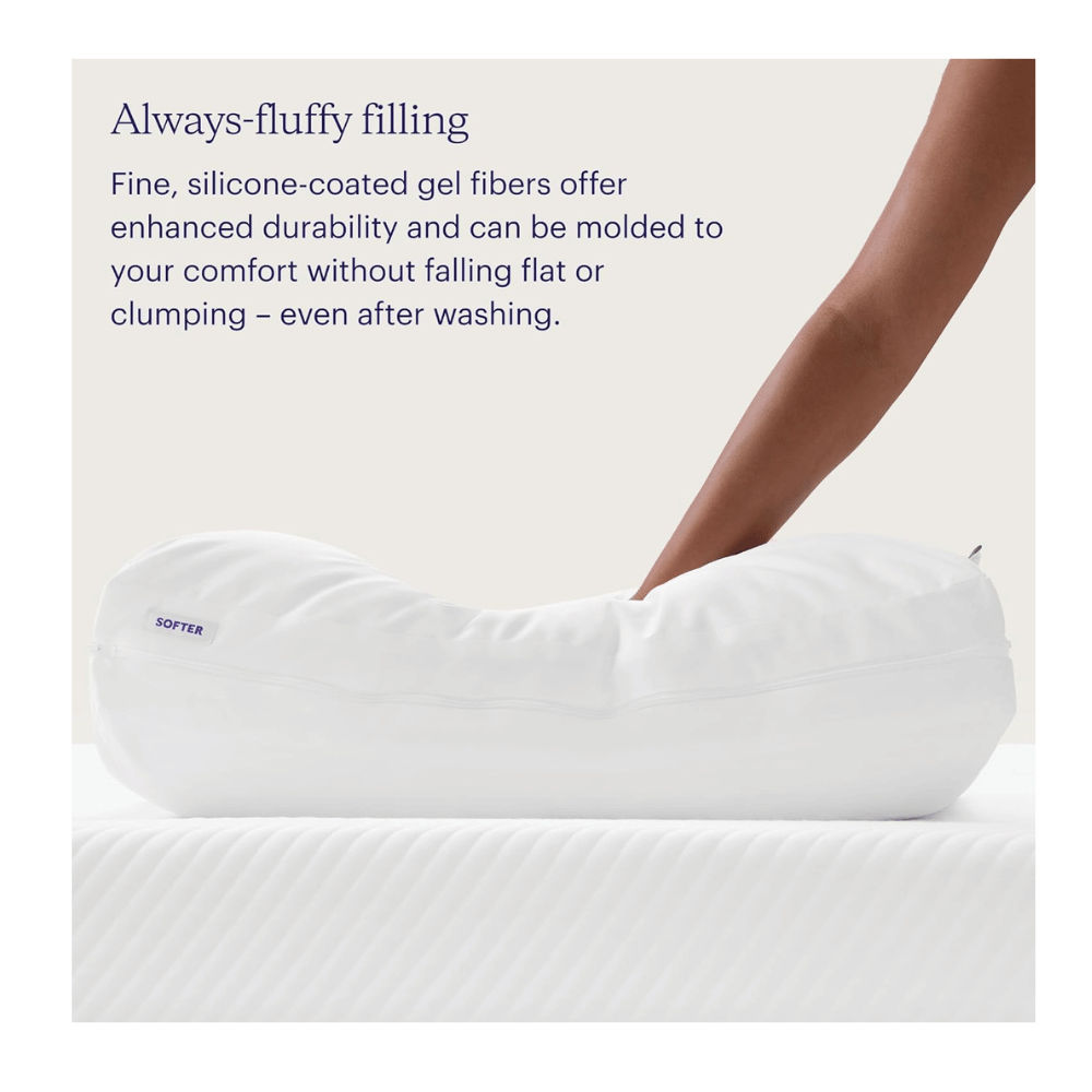 Comfortable purple pillow for side sleepers