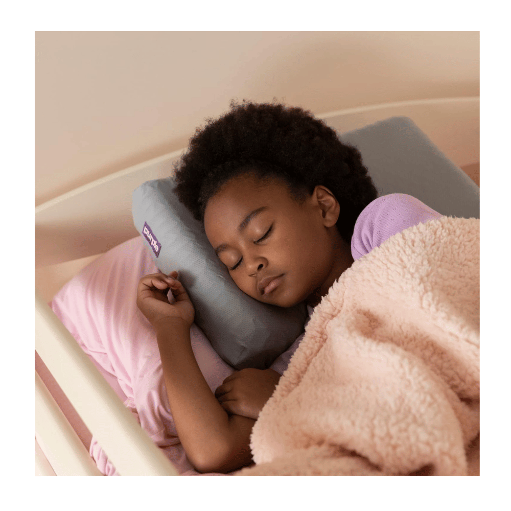 Purple pillow for optimal sleep