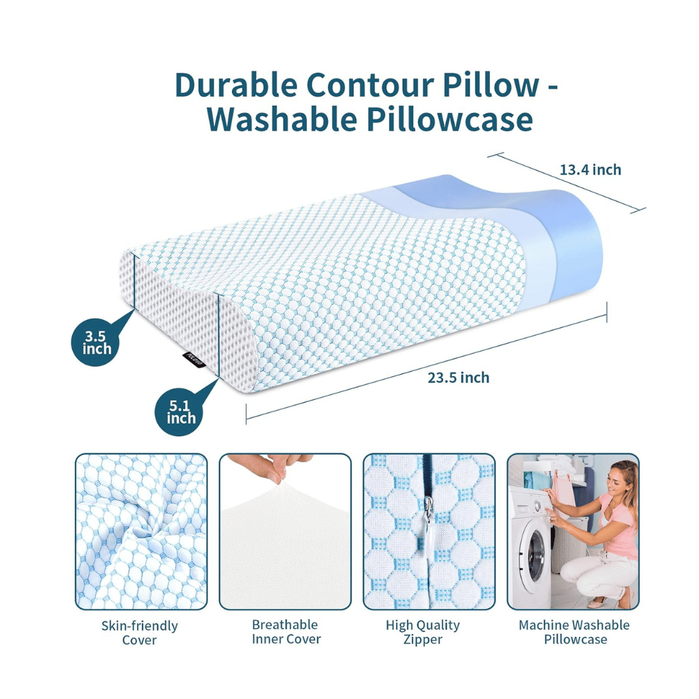 The best memory foam pillow for neck pain.