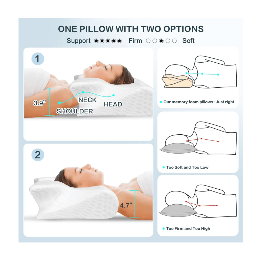 Neck pillow for neck pain.