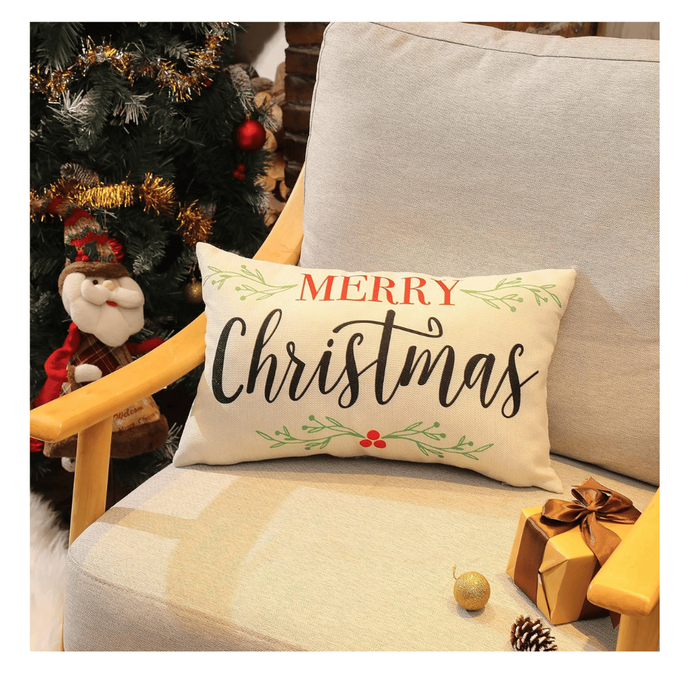 Vibrant christmas pillow covers