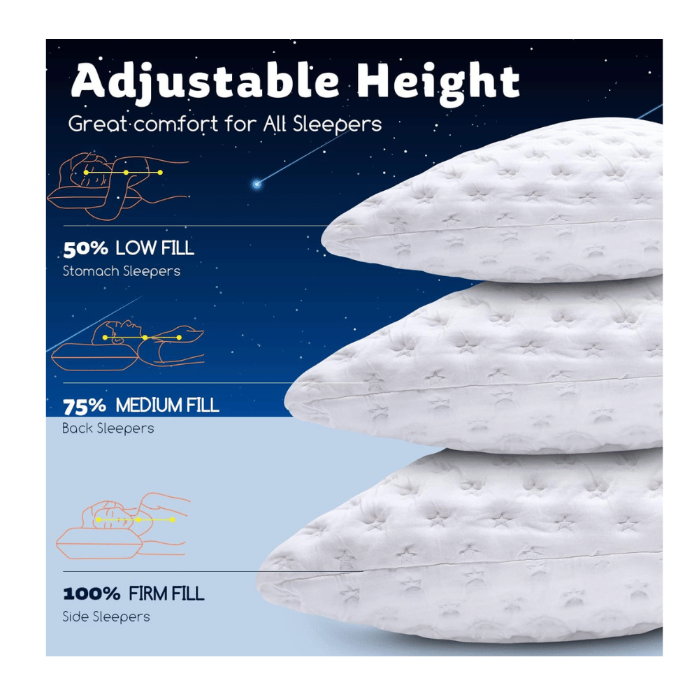 Comfortable neck pillows for side sleepers.