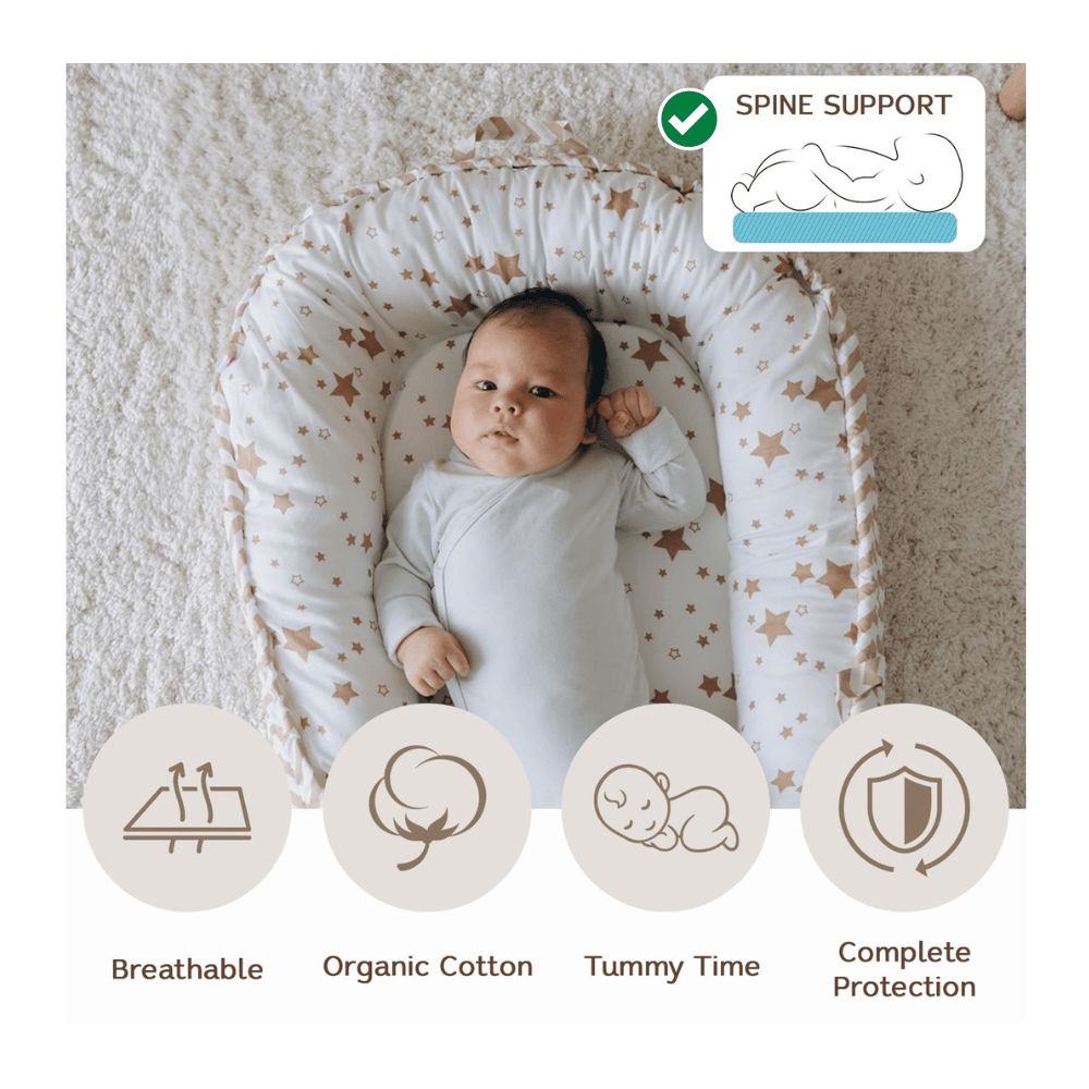 Newborn infant lounger for naps