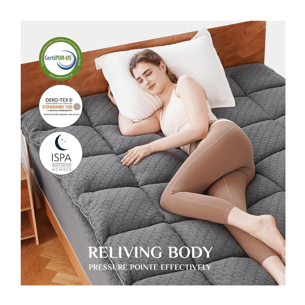 VALUXE sleep-enhancing egg crate topper