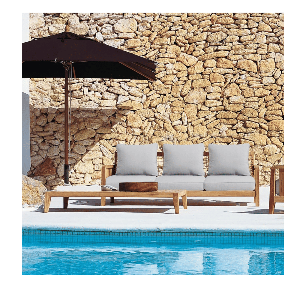 Pillows for outside with waterproof fabric