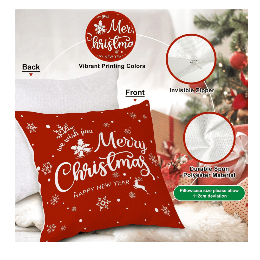 Christmas decorative pillow case covers