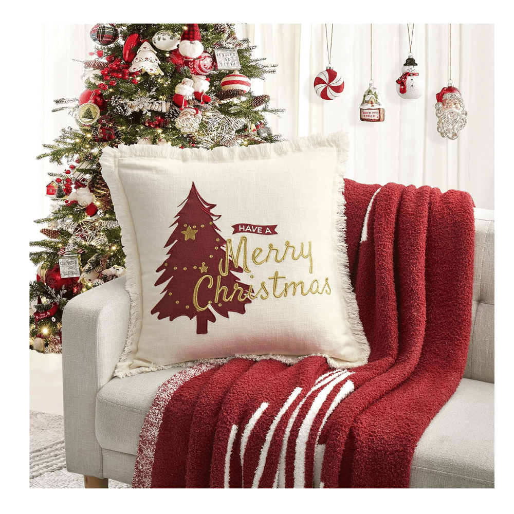 Stylish holiday christmas pillowcases