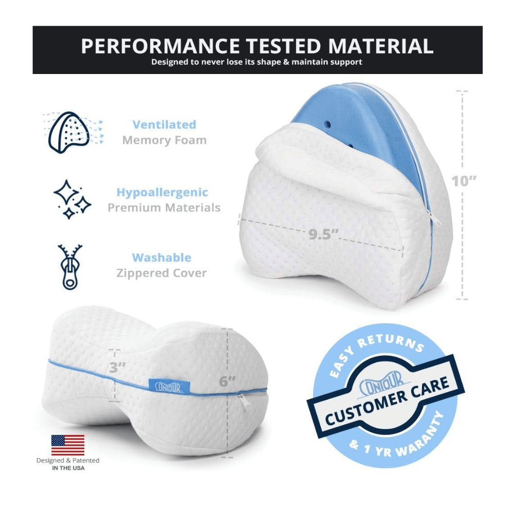 Leg pillows for back sleepers