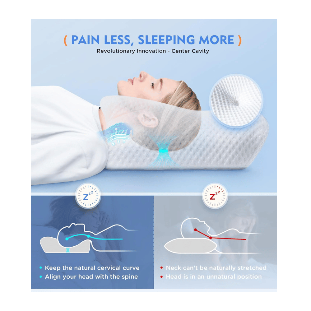 Pillow for neck pain side sleeper.