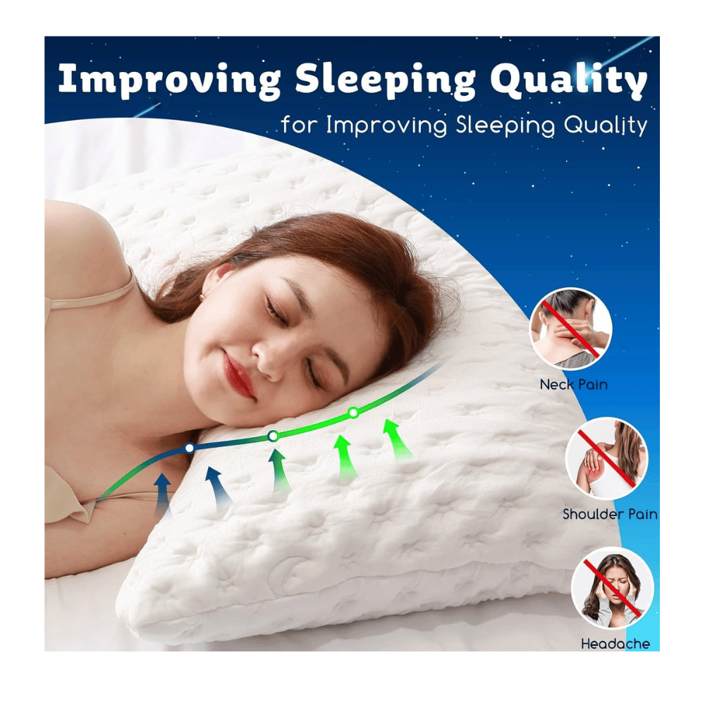 Comfy pillows for side sleepers.