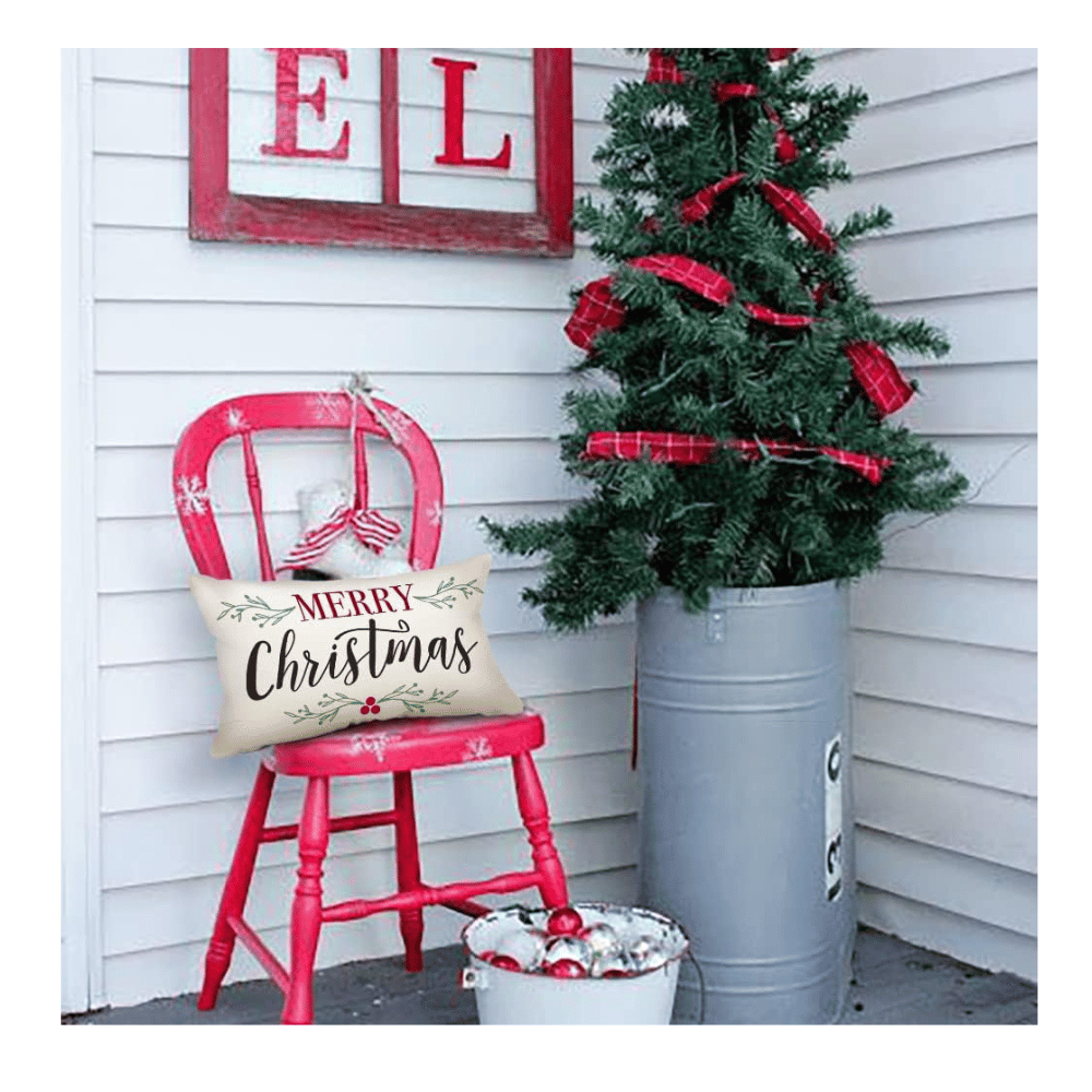 Minimalist xmas pillow case covers