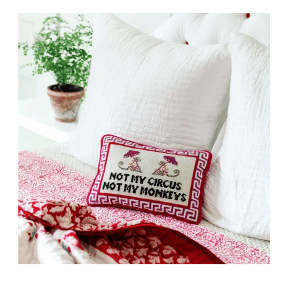 PFURBISH embroidered cushion