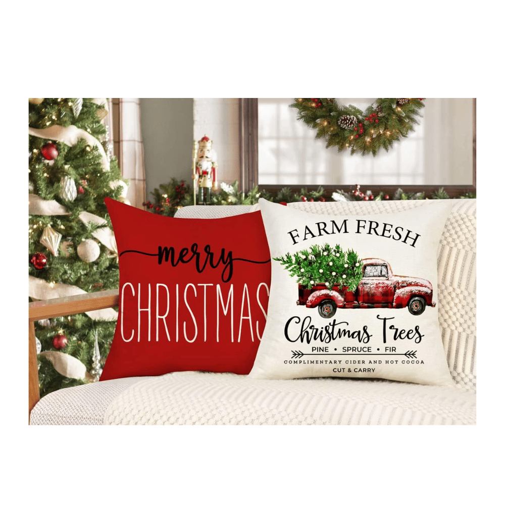 Holiday pillow covers