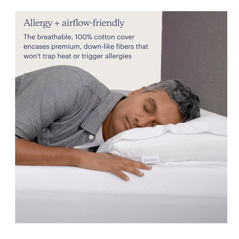 Purple harmony pillow for neck pain relief