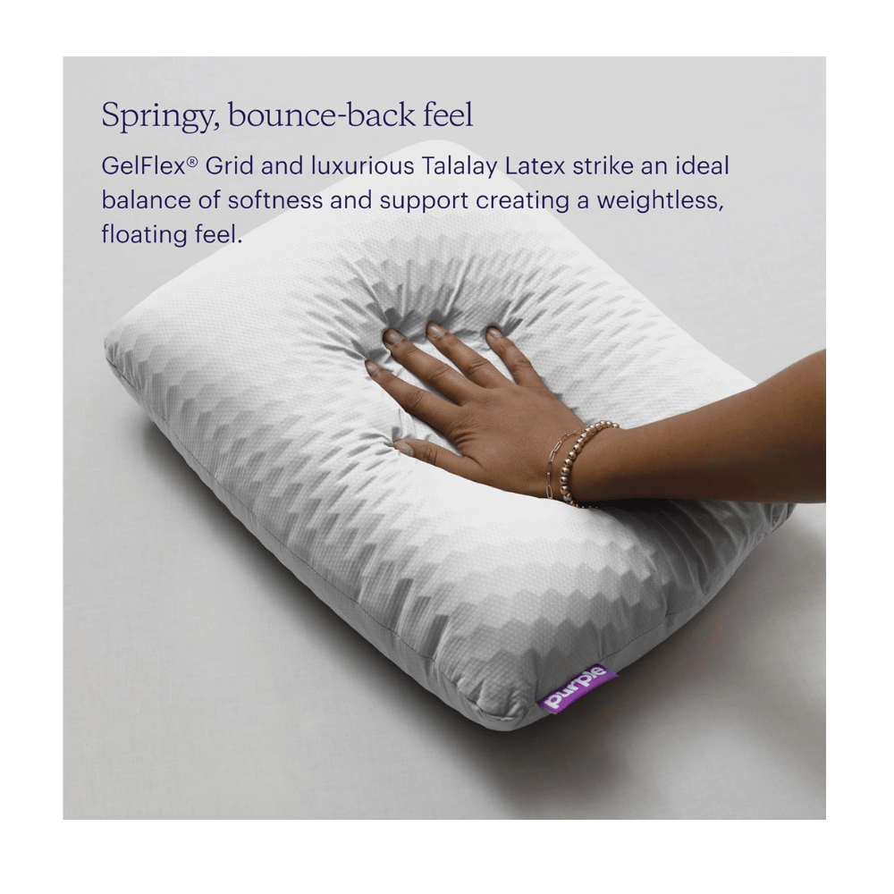 Purple pillow for cooling comfort