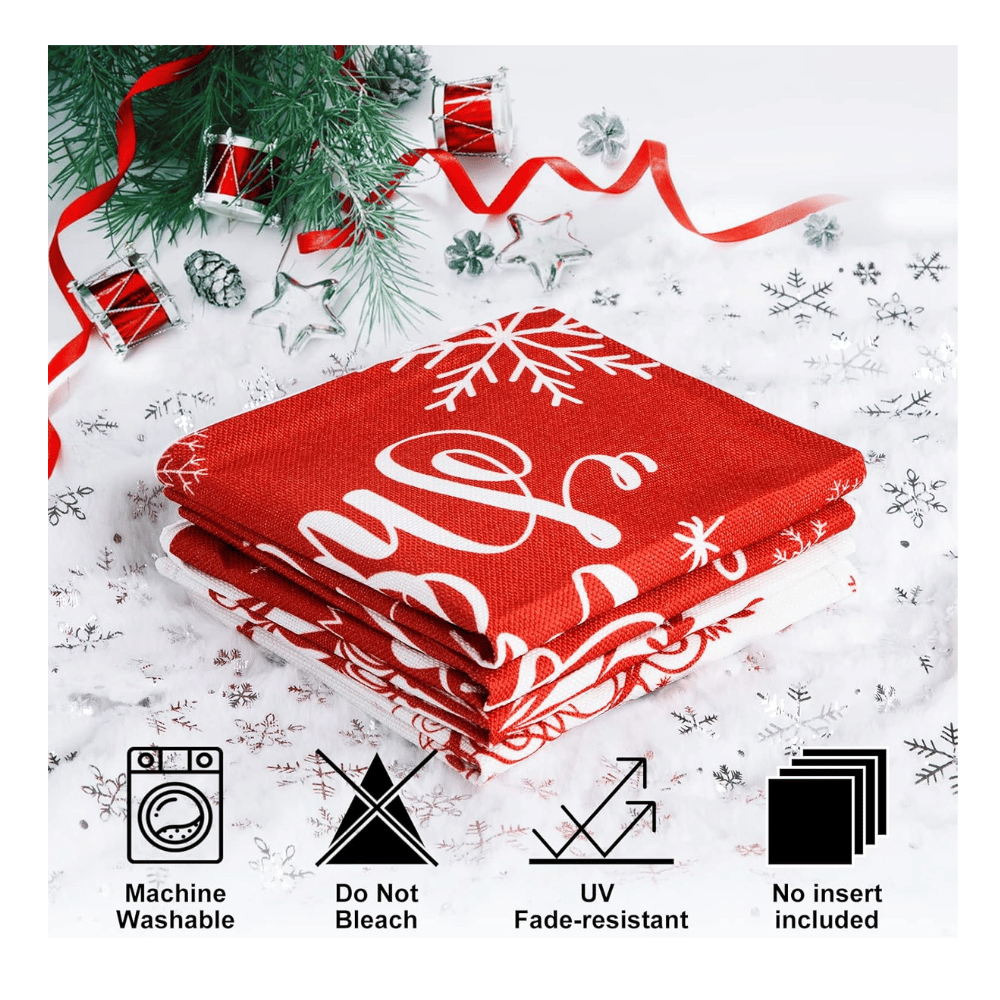 Christmas-themed pillow covers