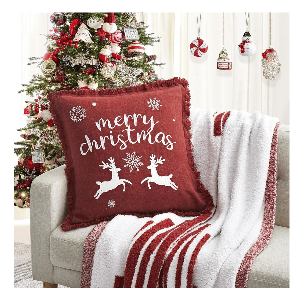 Holiday-inspired pillow case covers