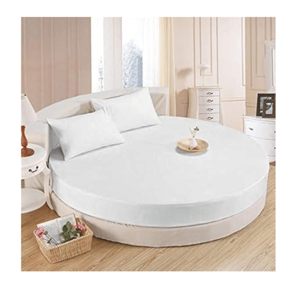 These round bed sheets are designed for long-lasting durability. (Credit: CROWN BEDDING)