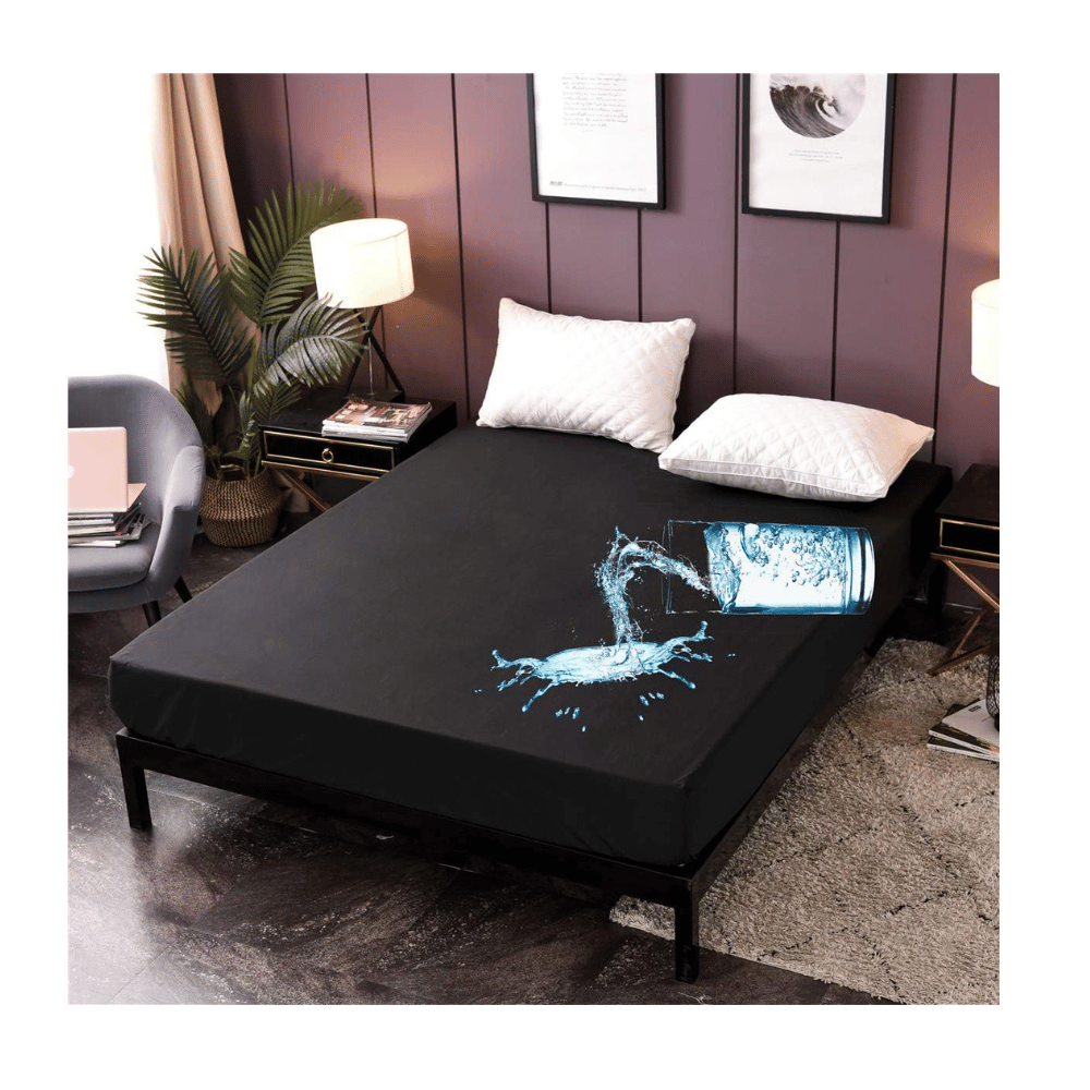 Waterproof twin bed fitted sheet