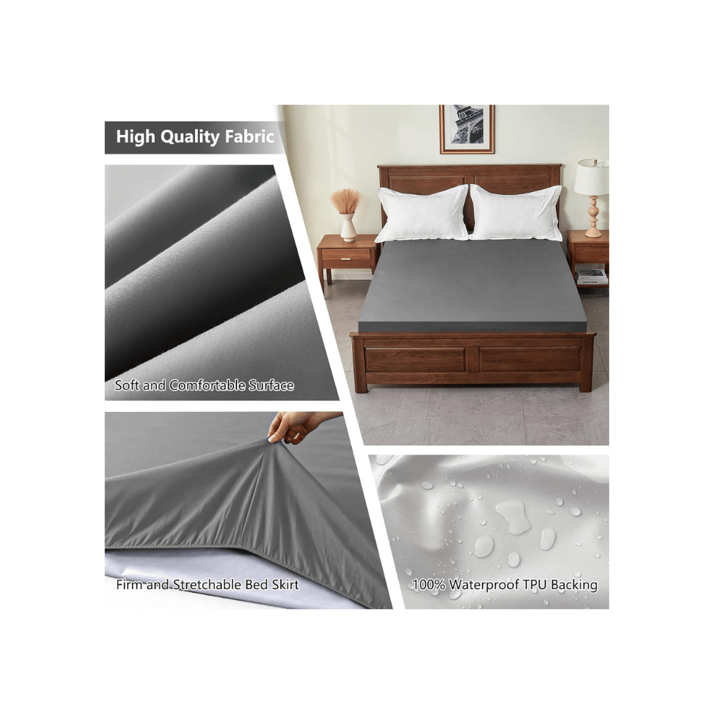 Waterproof twin fitted sheet