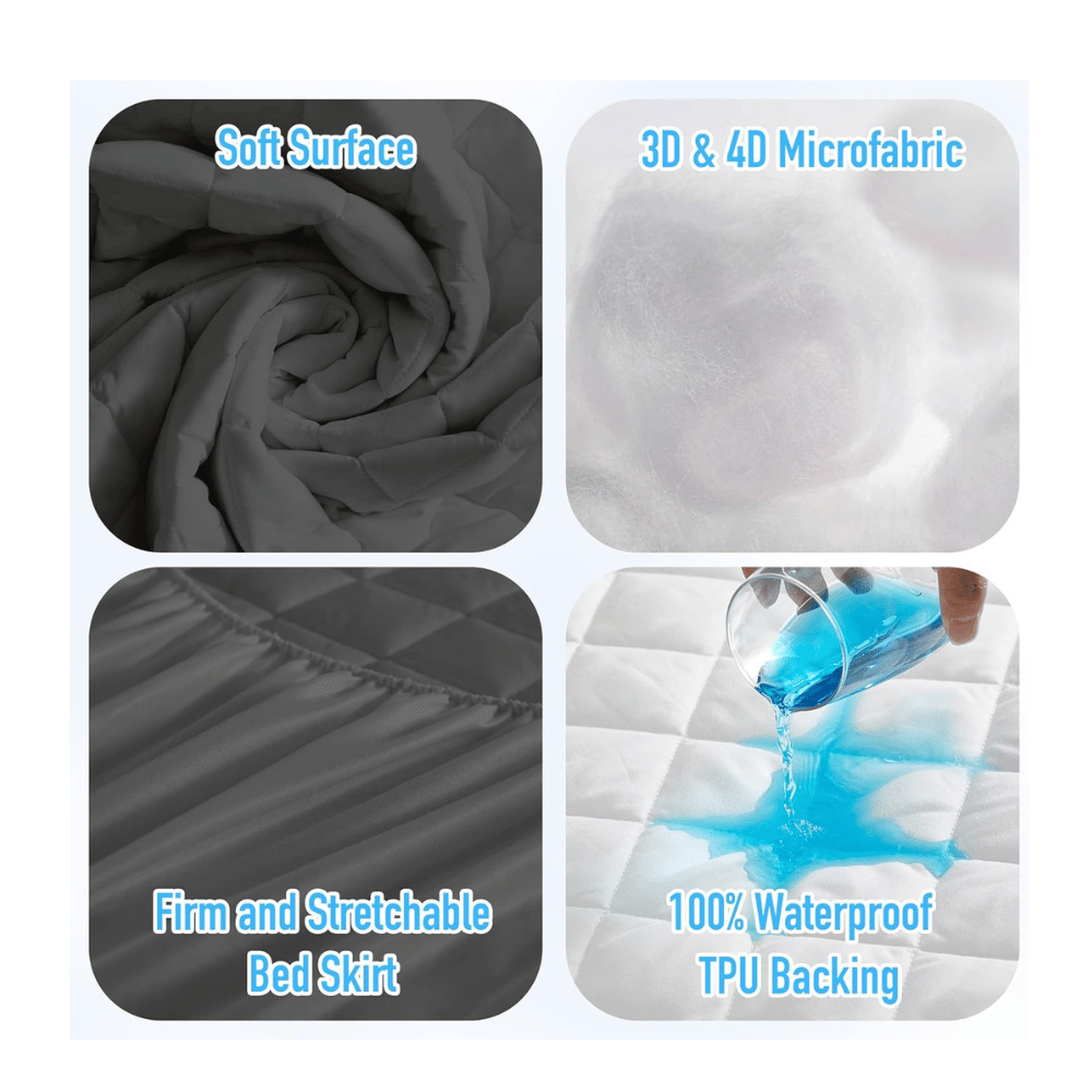 Waterproof fitted sheet king size