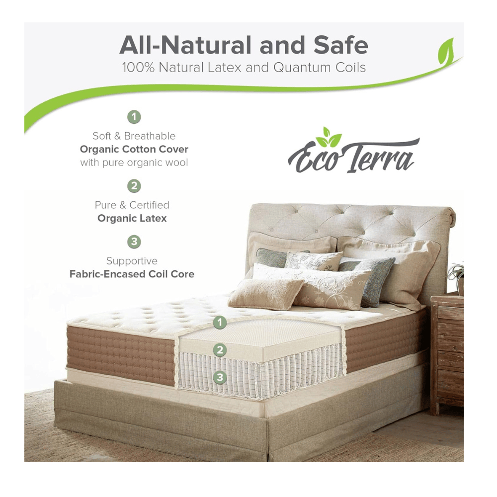 Eco Terra Latex balanced support bed 