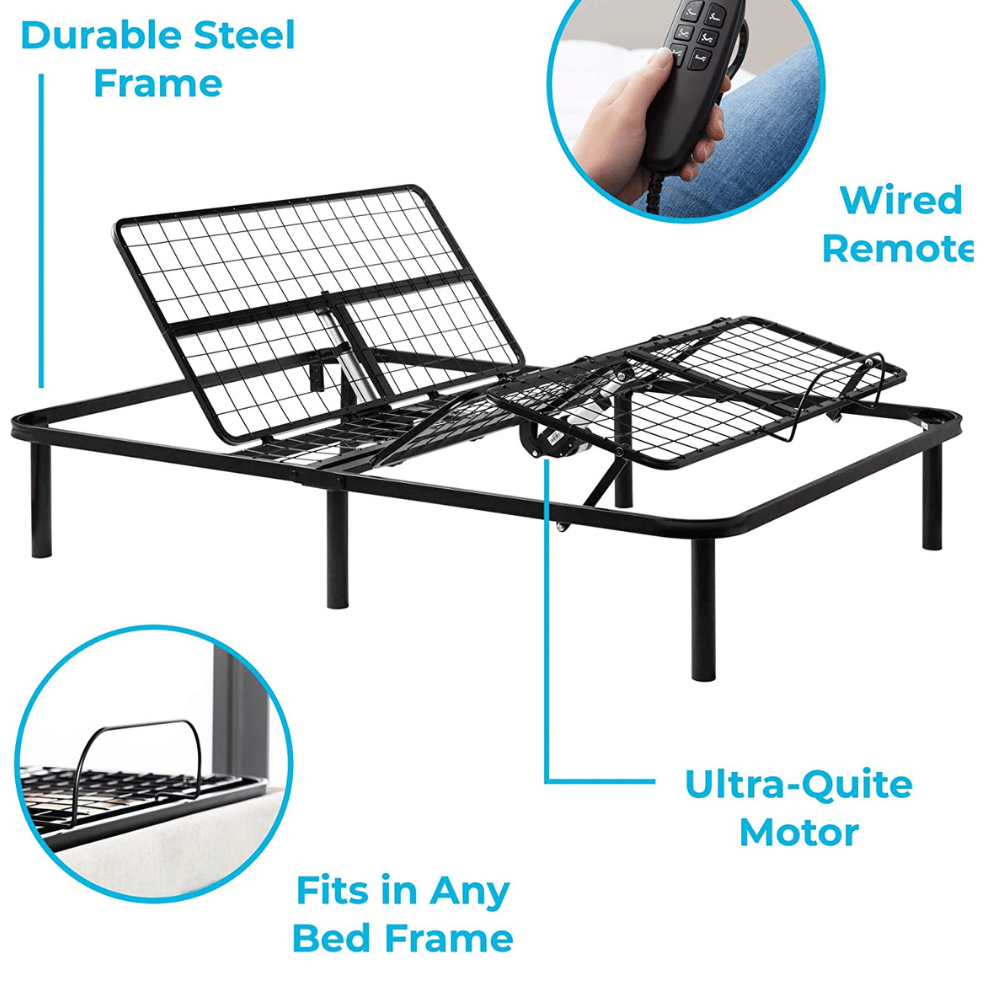 Adjustable bed frame for comfort and style