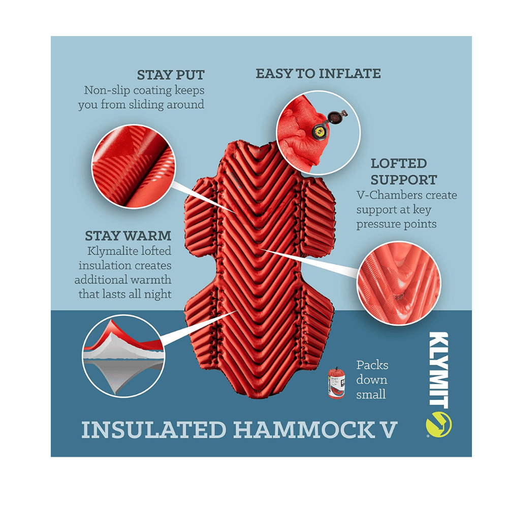 KLYMIT hammock compatible sleeping pad.