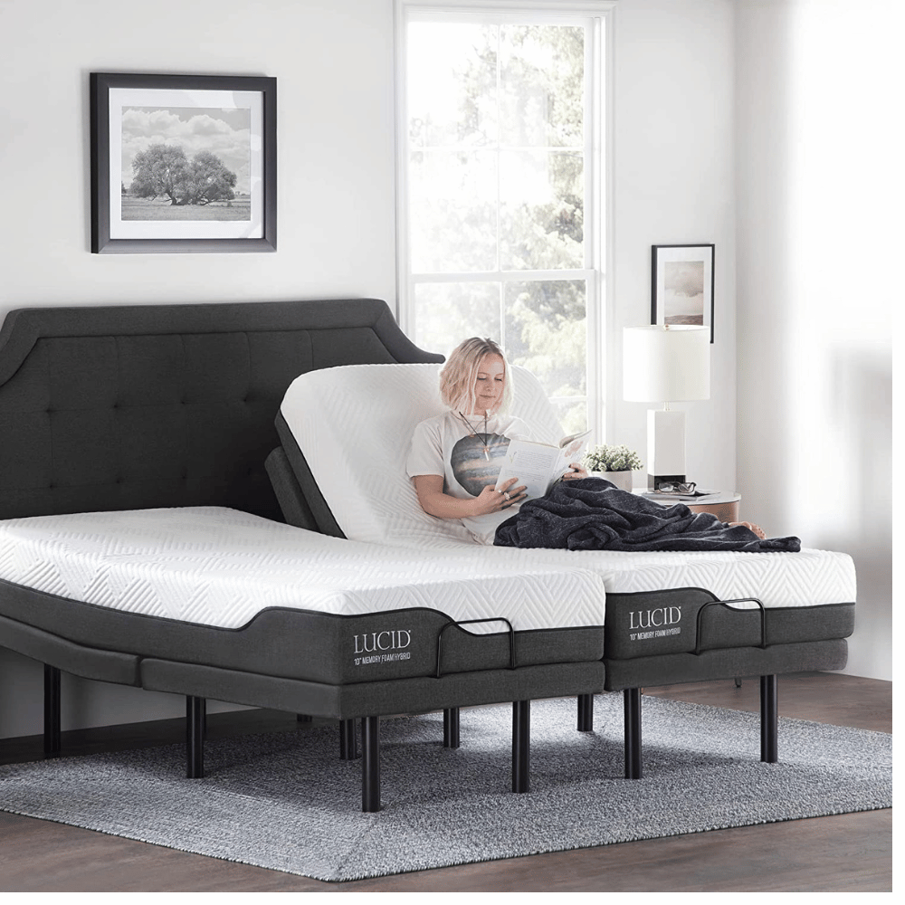 LUCID adjustable hybrid bed