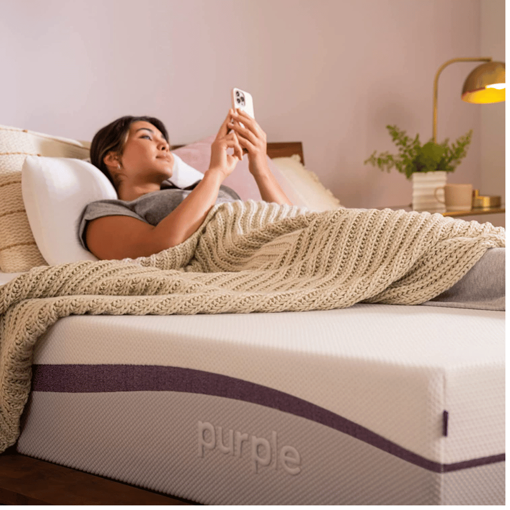 Purple medium-firm durable comfort mattres