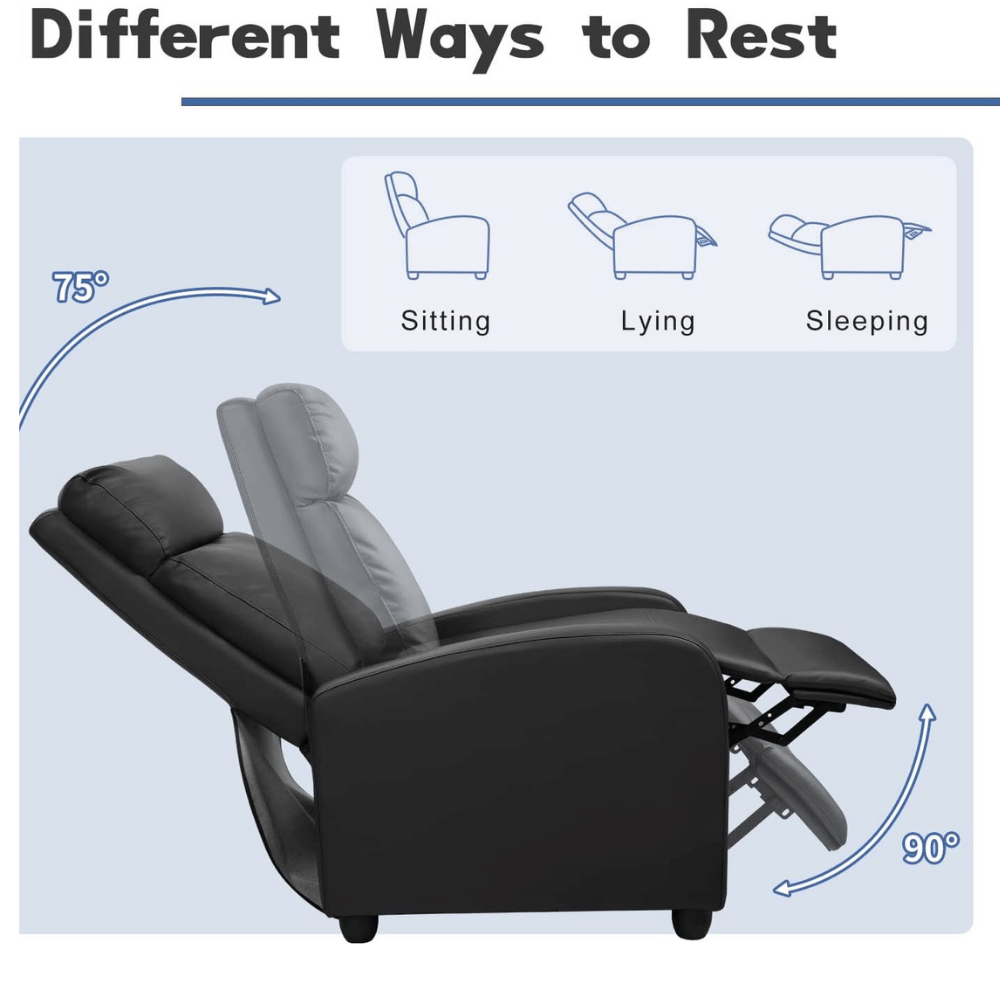 Furniwell cushioned recliner chair