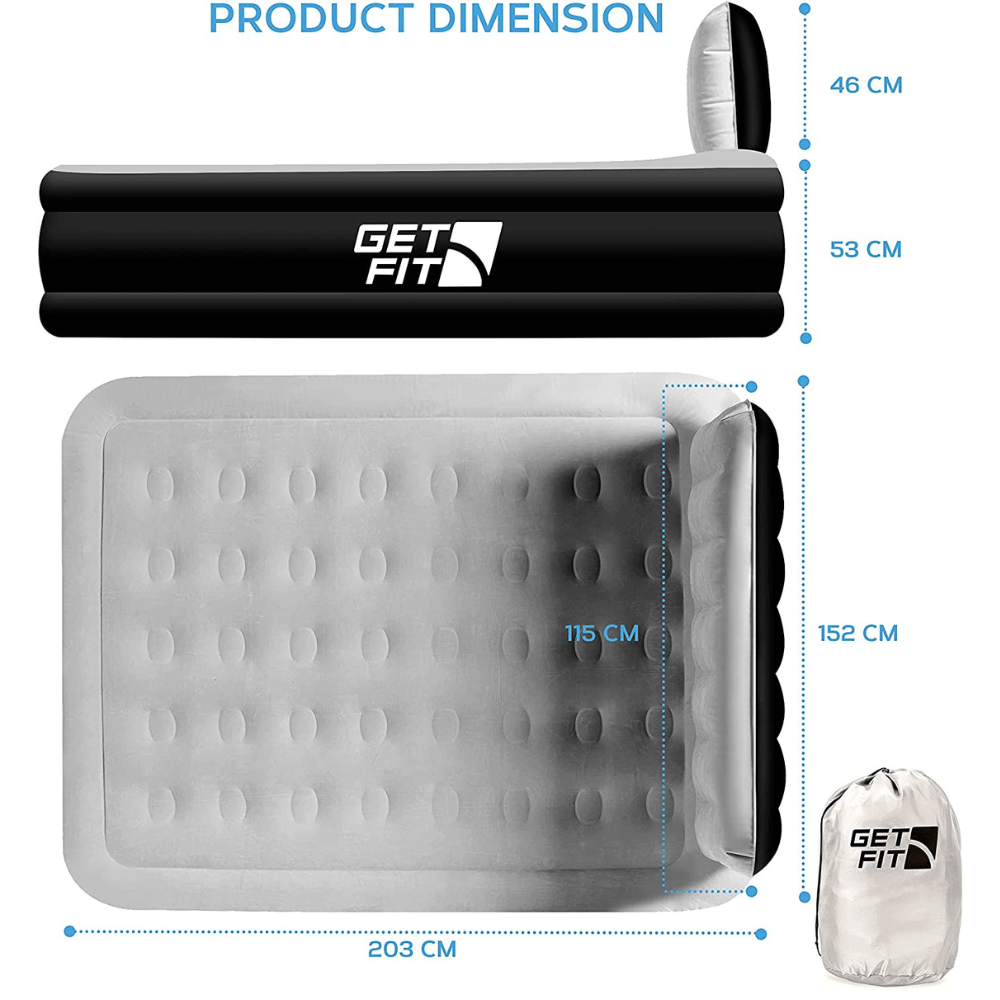 Get Fit headboard air bed