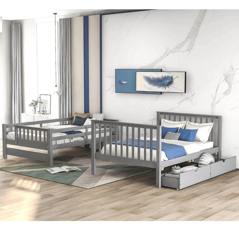 Harper & Bright spacious kids bunk bed