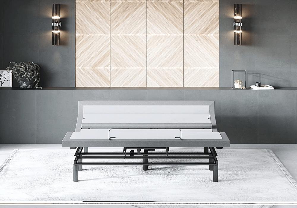 King-sized bed frame for restful night sleep