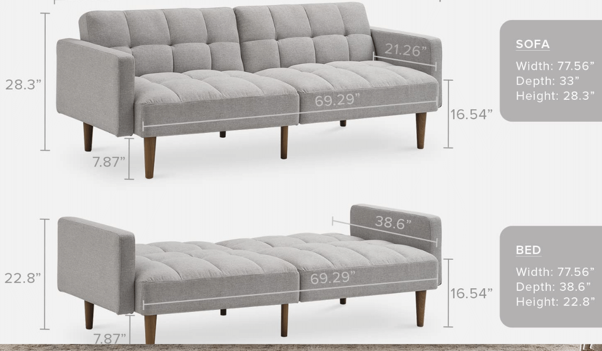 Convertible Futon Bed by Mopio