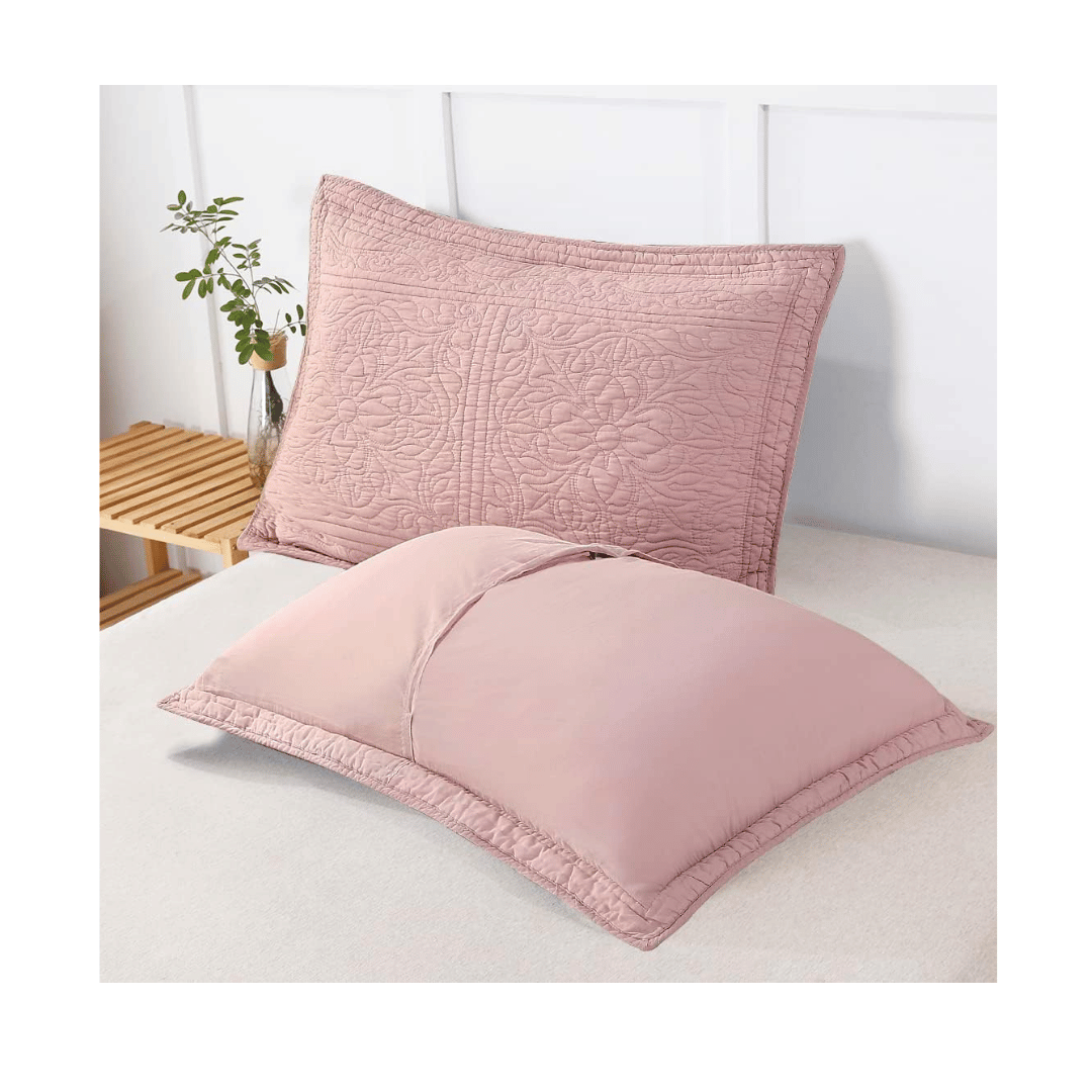 Cotton quilted pillow sham