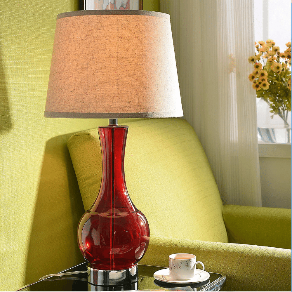 Kenroy decanter red lamp