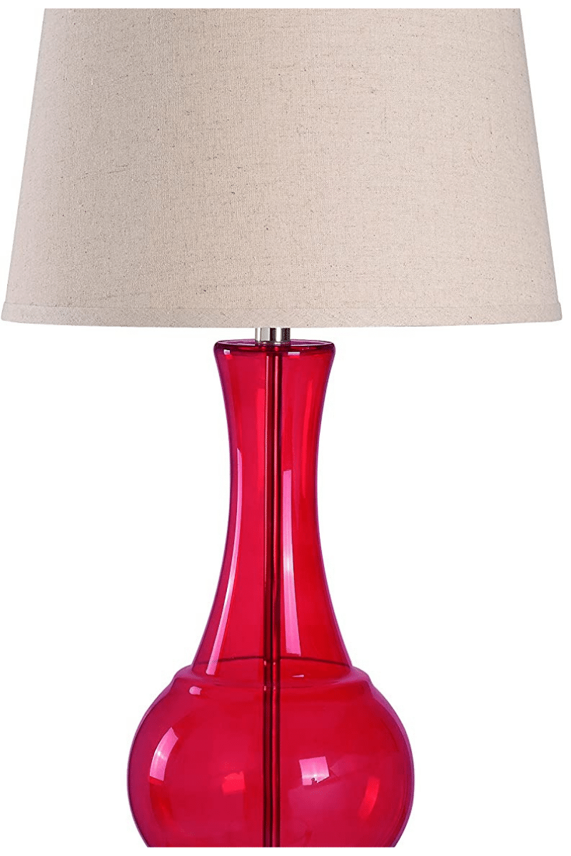 Kenroy stylish red lamp
