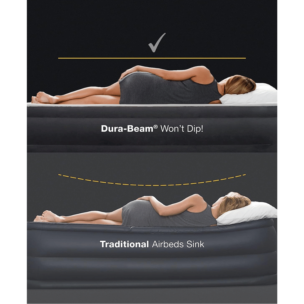 Intex comfortable and stable air bed