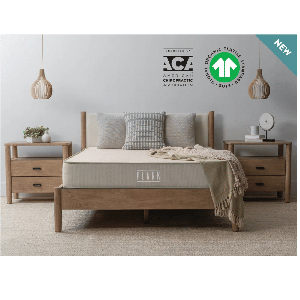 Plank organic materials firm mattress