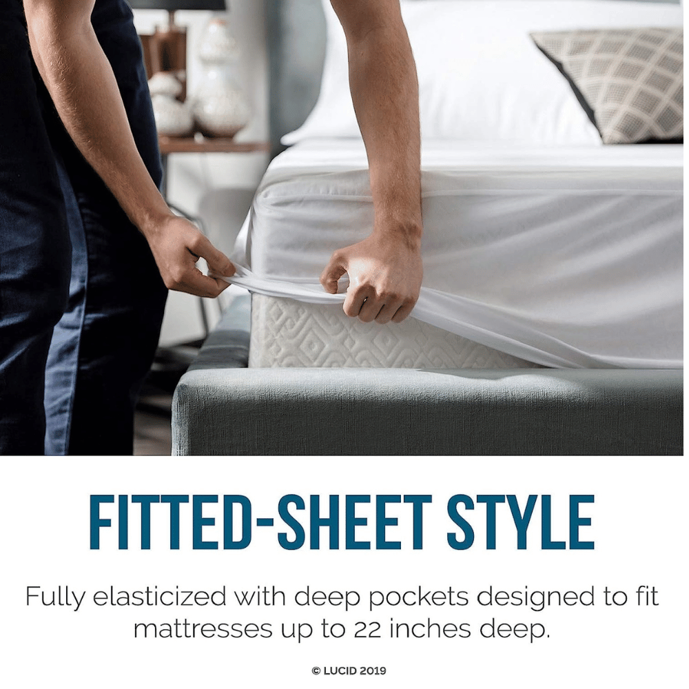 LUCID hypoallergenic mattress protector