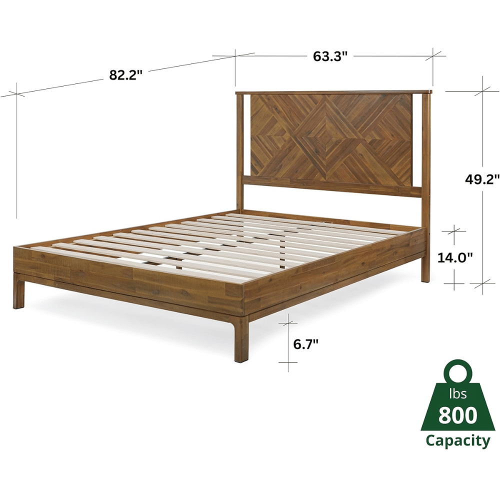Bme Ethan rustic bed frame
