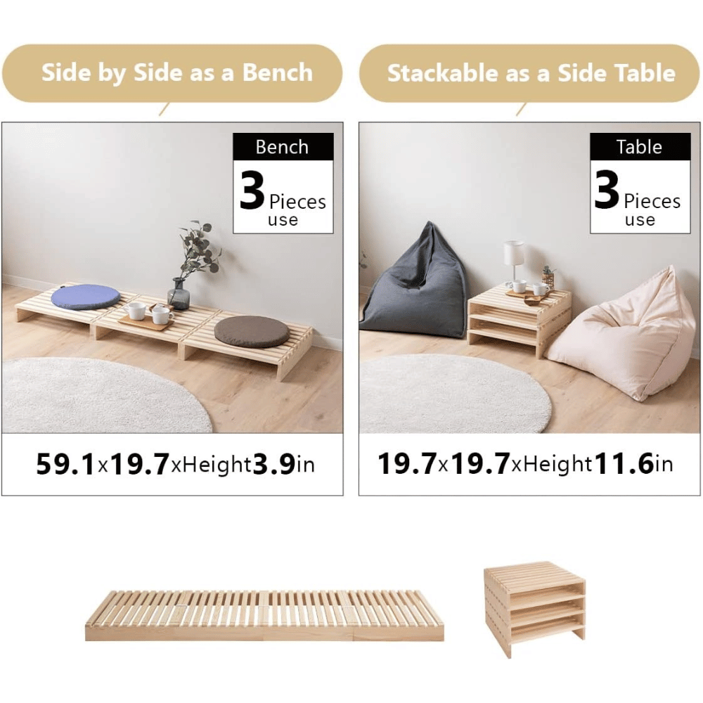 EMOOR pallet bed frame
