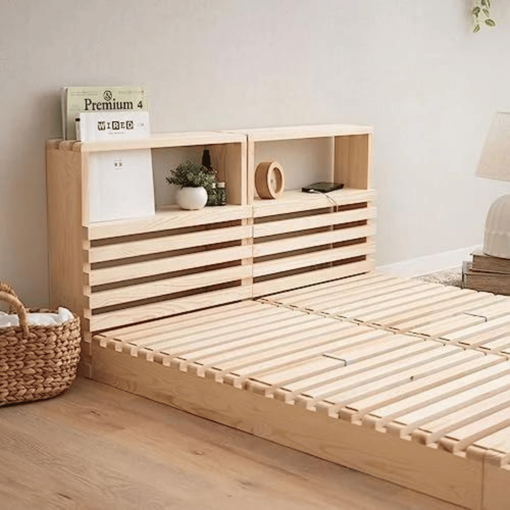 HBBOOMLIFE pallet bed frame