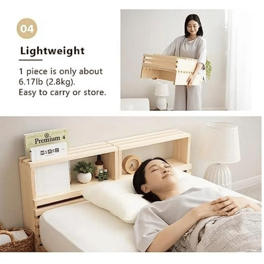 HBBOOMLIFE pallet slats bed frame