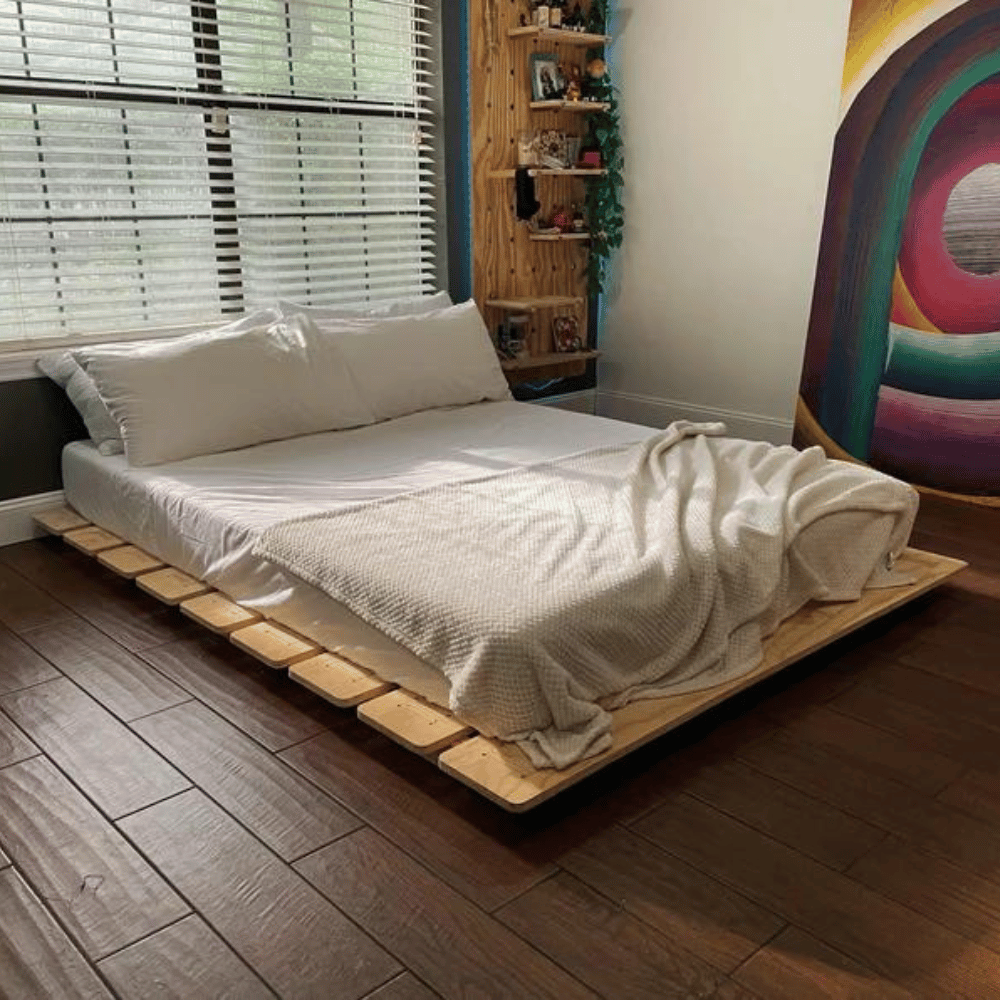 HarmonyWoodCrafts rustic bed frame