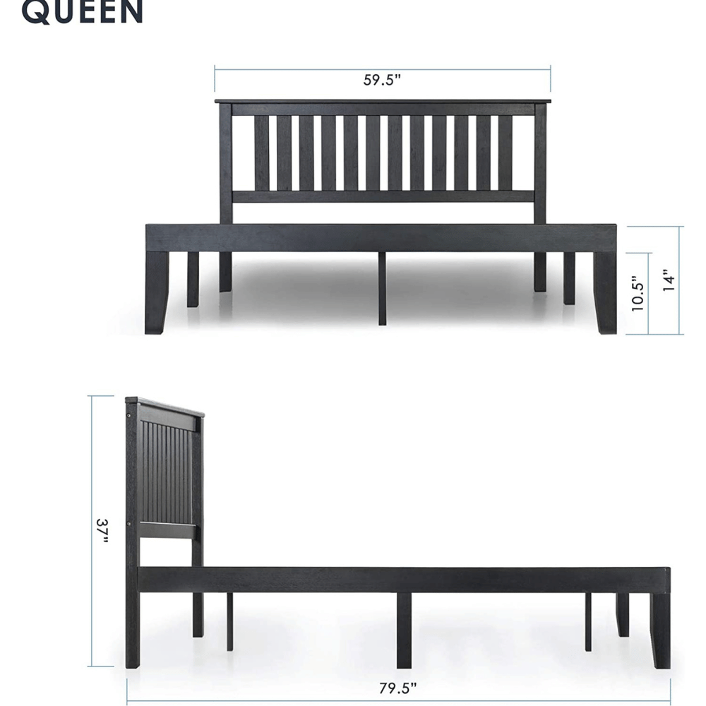 Mellow platform support Queen Bed Frame